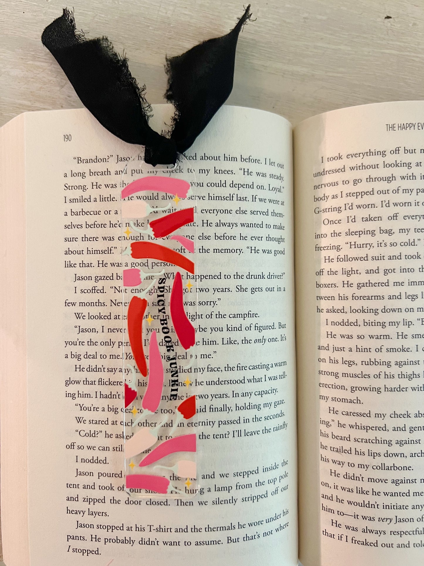Spicy Book Junkie Acrylic Bookmark