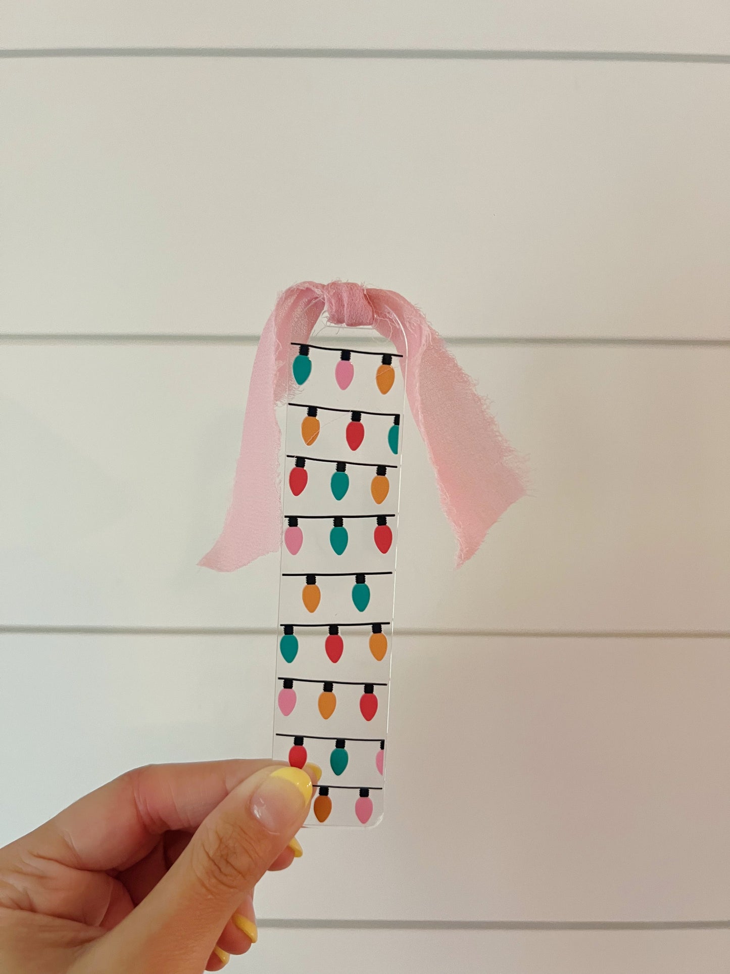 Christmas Lights Acrylic Bookmark