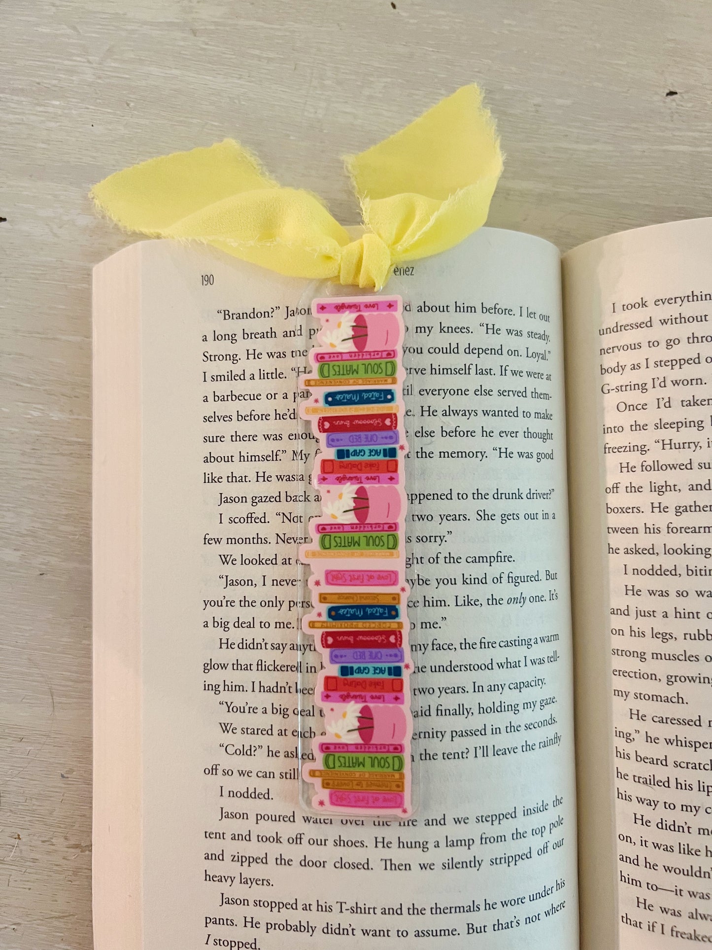 Cutie Book Genres Acrylic Bookmark
