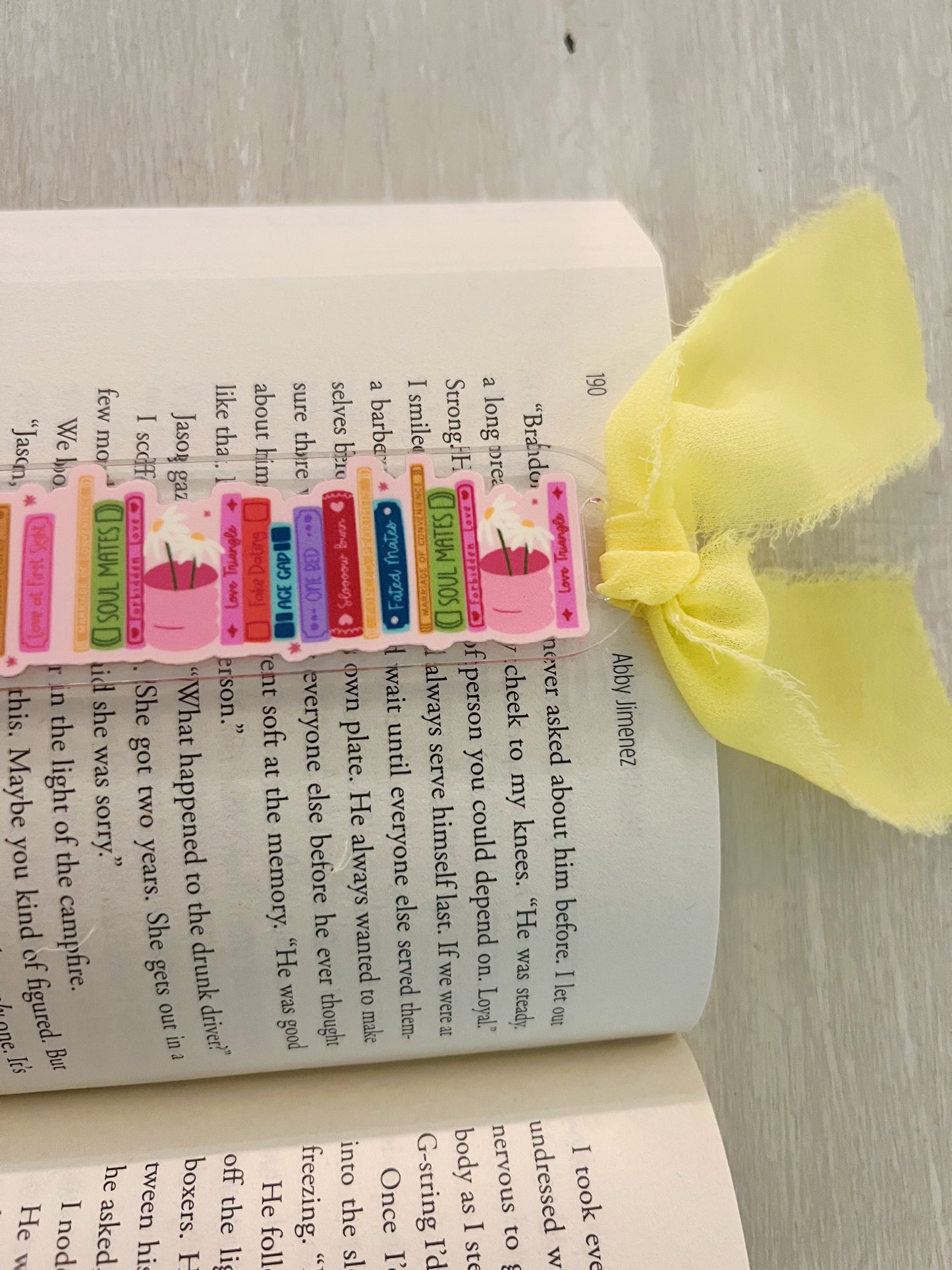 Cutie Book Genres Acrylic Bookmark