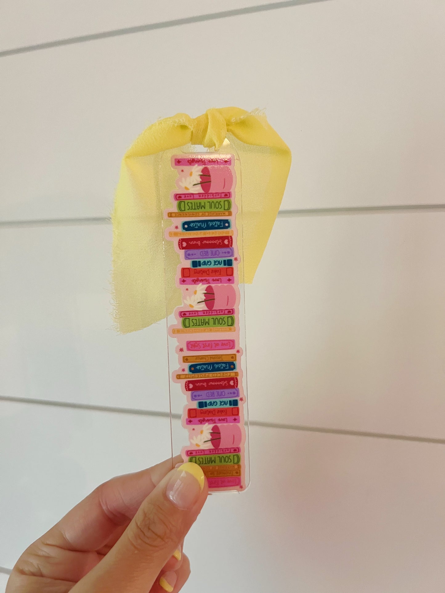 Cutie Book Genres Acrylic Bookmark