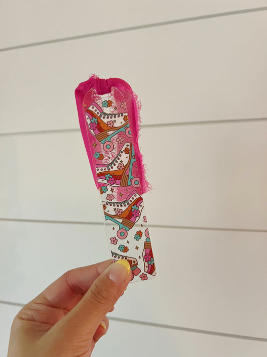 70s Groovy Skates Acrylic Bookmark