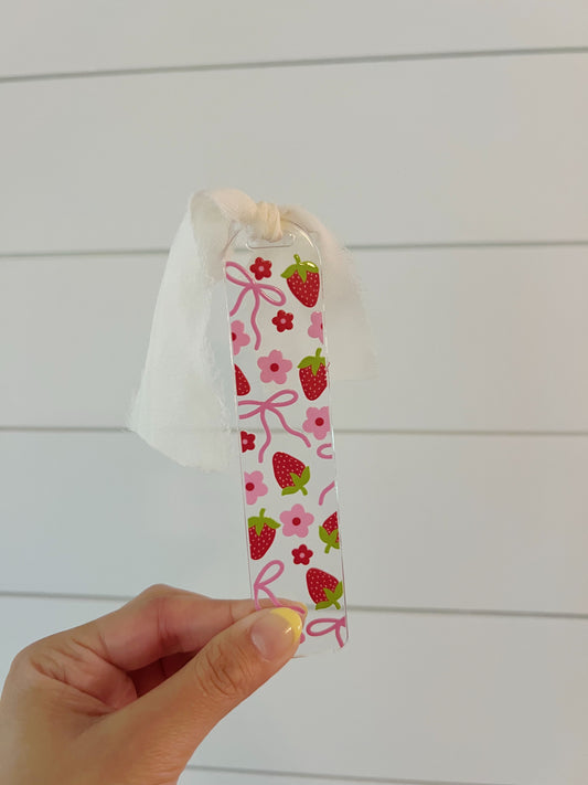 Berries & Bows Acrylic Bookmark