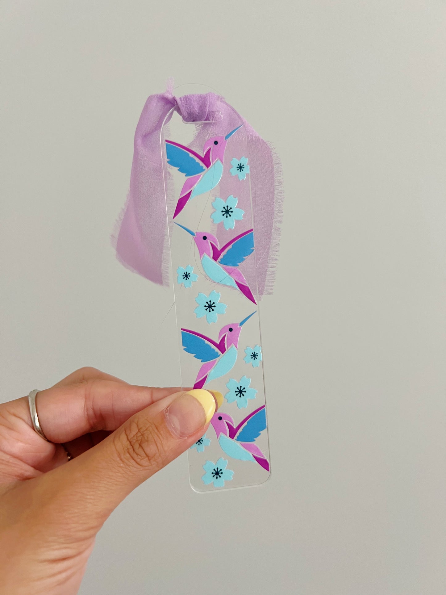 Hummingbird Acrylic Bookmark