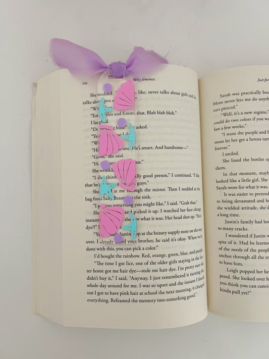 Pearls & Shells Acrylic Bookmark