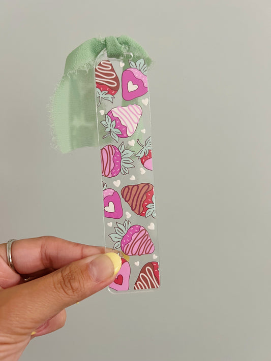 Chocolate Covered Berries Acrylic Bookmark
