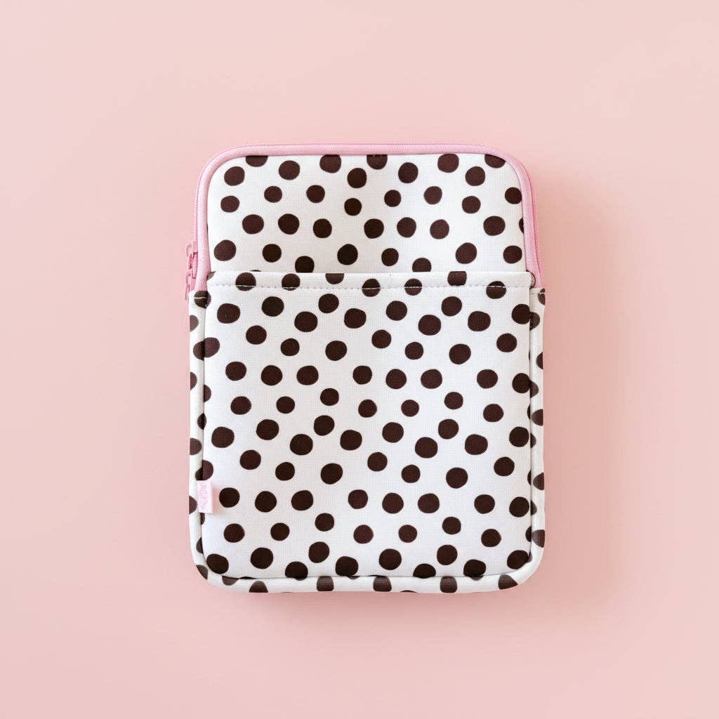 Brown Polka Dots E-reader / Tablet Sleeve