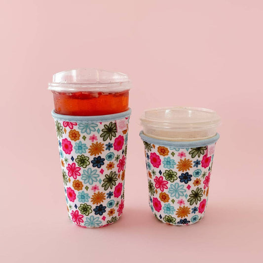 Watercolor Florals Iced Drink Sleeve