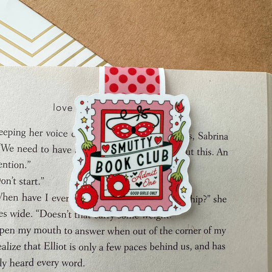 Smutty Book Club Ticket Cute Magnetic Bookmark
