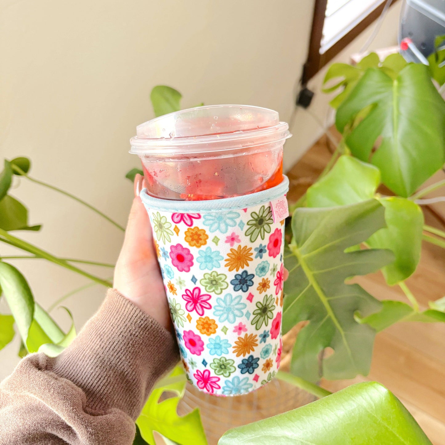 Watercolor Florals Iced Drink Sleeve