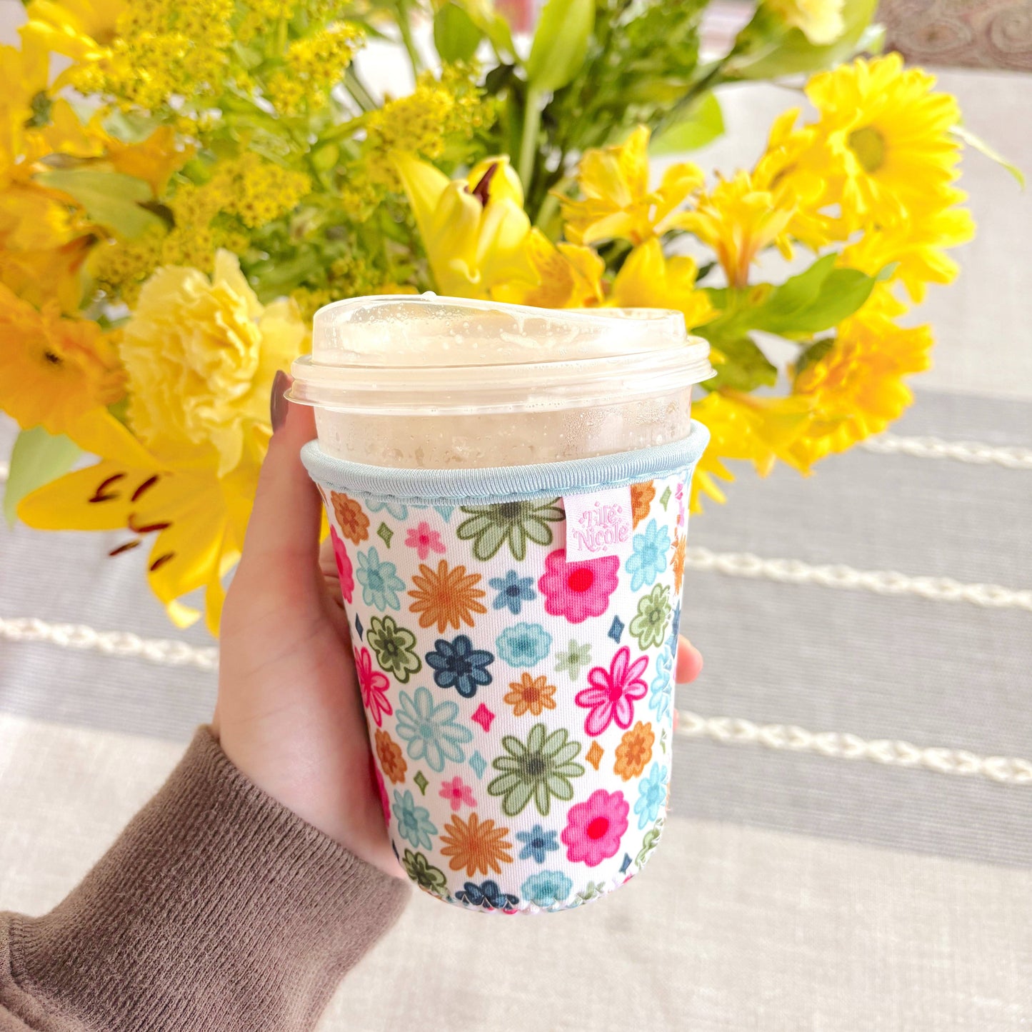 Watercolor Florals Iced Drink Sleeve
