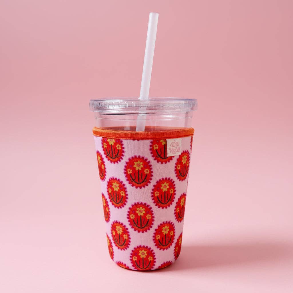 Floral Medallion Iced Drink Sleeve